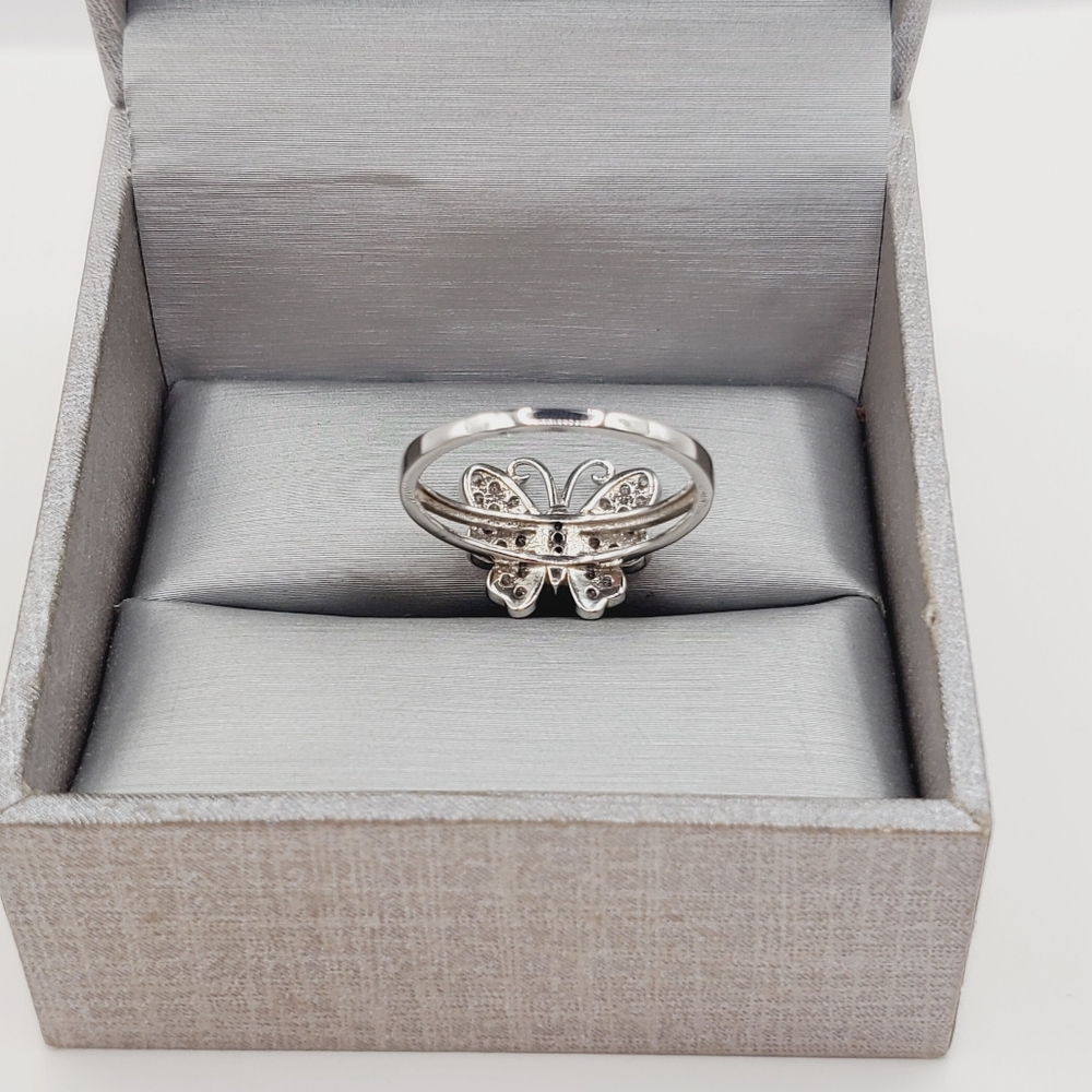 Butterfly Ring 925 Sterling Silver Ring - Picture 2 of 8